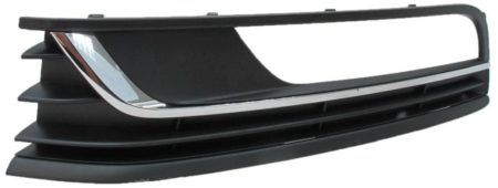 Rejilla Izquierda Paragolpes Frontal Volkswagen Passat (2010->) (C/Agujero Antiniebla) (C/Moldura Cromada+Moldura Negro)