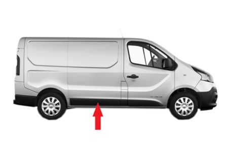 Moldura Panel Lateral Central Derecha Renault Trafic/Vivaro/Talento (2014.05->)