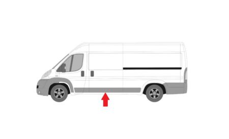 Moldura Panel Lateral Izquierdochass Medio/Largo Fiat Ducato/Boxer/Jumper (2014.04->) (Central)