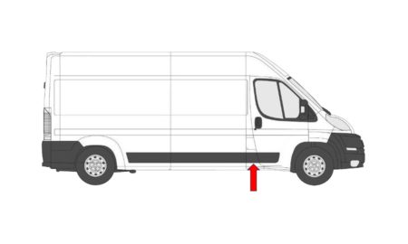 Moldura Lateral Derecha Negro Fiat Ducato/Jumper/Boxer (2014.04->)