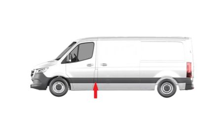 Moldura Lateral Izquierda (C/Agujero Intermitente) Mercedes Sprinter (2018.02->)