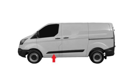 Moldura Puerta Frontal Izquierda (Para Pintar) Ford Transit Custom (2013->)