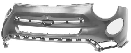 Paragolpes Frontal Superior (Para Pintar) (C/2 Agujeros Sensor) Fiat 500x Cross (2018.08->)