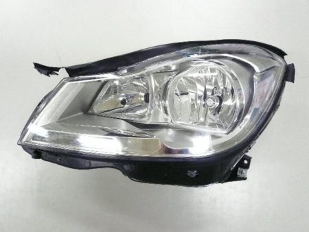 Faro Delantero Izquierdo Electrico (Interior Cromado) Mercedes C W204/Sp/Coupe (2011->)