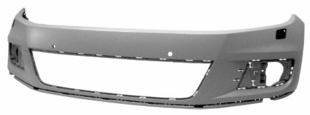 Paragolpes Frontal (Para Pintar) Volkswagen Tiguan (Con 4 Agujeros Sensor) C/Agujero Lavafaros) (2011->)