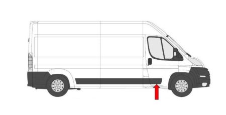Moldura Puerta Frontal Derecha Negro Fiat Ducato/Jumper/Boxer (2014.04->)