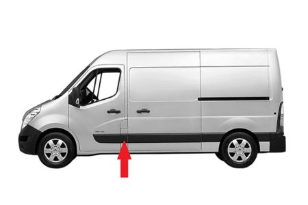 Moldura Lateral Izquierda (C/Agujero Intermitente) Renault Master III/Movano/Nv400 (2010.02->)