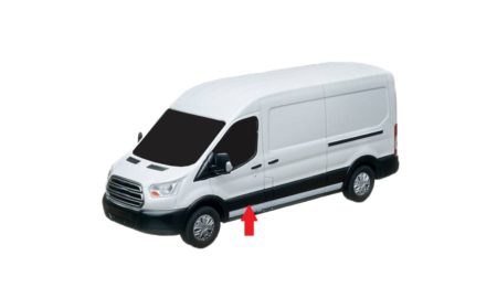 Moldura Puerta Frontal Izquierda Gris (S/Agujero Intermitente) Ford Transit (2014.01->)