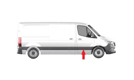 Moldura Puerta Frontal Derecha Mercedes Sprinter (2018.02->)