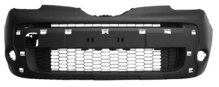 Paragolpes Frontal Negro (C/Agujeros Moldura) Renault Kangoo (C/Agujeros Antinieblas) (2013->)