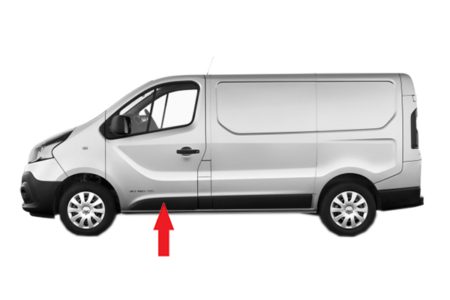 Moldura Puerta Frontal Izquierda Renault Trafic/Vivaro/Talento (2014.05->)
