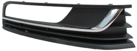 Rejilla Derecha Paragolpes Frontal Volkswagen Passat (2010->) (C/Agujero Antiniebla) (C/Moldura Cromada+Moldura Negro)