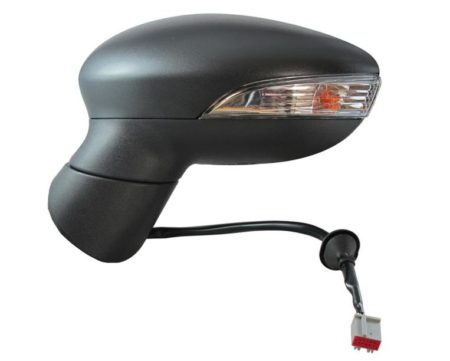 Espejo Retrovisor Completo Izquierdo Electrico Asferico Térmico Abatible (C/Intermitente) (C/Luz de Cortesía) 10 Pines Ford Fiesta (2013->)