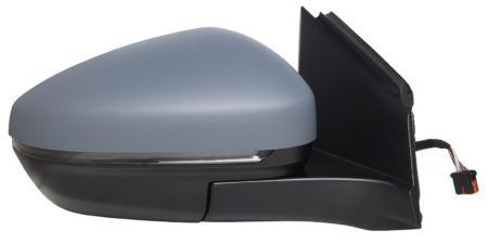 Espejo Retrovisor Completo Derecho Electrico (Para Pintar) Convexo Térmico (C/Intermitente) (C/Sensor) 8 Pines Peugeot 3008/5008 (2016->)