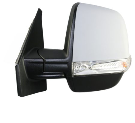 Espejo Retrovisor Completo Izquierdo (Para Pintar) Térmico (C/Intermitente) Fiat Doblo (2010->) (2 Cristales)