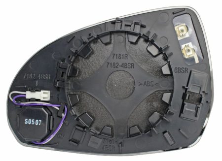 Cristal+Base Espejo Retrovisor Derecho Asferico Térmico (C/Angulo Muerto) 4 Pines Mercedes S W223 (2020.09->)