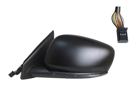 Espejo Retrovisor Completo Izquierdo Electrico (Para Pintar) (C/Intermitente) Asferico Térmico Abatible 9 Pines Renault Kadjar (2015.06->)