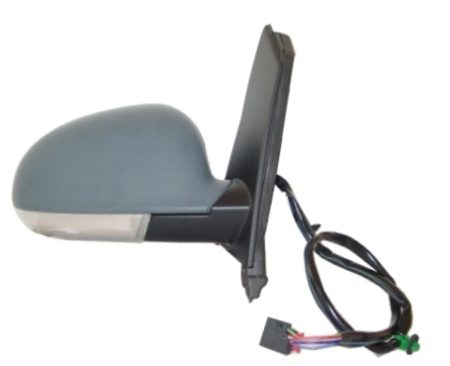 Espejo Retrovisor Completo Derecho Electrico (Para Pintar) Convexo Térmico Abatible (C/Intermitente) (C/Luz de Cortesía) Volkswagen Golf Plus (2005->)