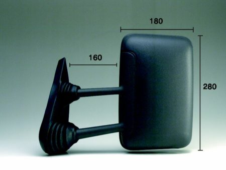 Espejo Retrovisor Completo Izquierdo Manual Iveco Daily (1996->) (Brazo Largo)