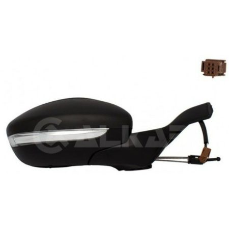 Espejo Retrovisor Completo Derecho Convexo (C/Intermitente) (C/Sensor) 4 Pines Peugeot 208 (2012->)