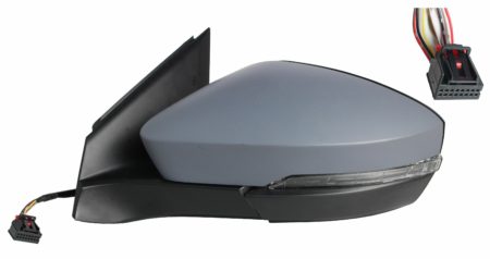 Espejo Retrovisor Completo Izquierdo Electrico (Para Pintar) Térmico (C/Intermitente) Asferico 8 Pines Volkswagen T-cross (2018.12->)