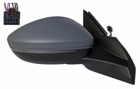 Espejo Retrovisor Completo Derecho Electrico (Para Pintar) Térmico (C/Intermitente) (C/Sensor) 6+2 Pines Peugeot 2008 (2019.08->)