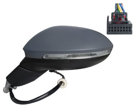 Espejo Retrovisor Completo Izquierdo Electrico Térmico Asferico (C/Intermitente) (C/Memoria) (C/Luz de Cortesía) 11 Pines Volkswagen Golf VIII (2019.07->)