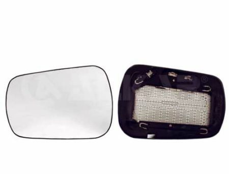 Cristal+Base Espejo Retrovisor Izquierdo Asferico Térmico (C/Superior) Rectangular Ford Fiesta/Fusion (2002->)