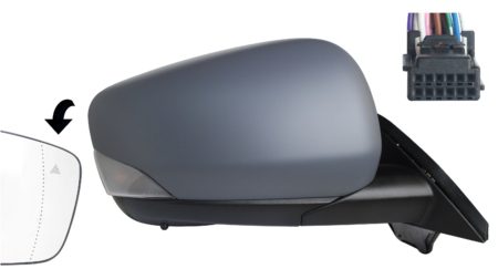 Espejo Retrovisor Completo Derecho Electrico Termico Abatible (C/Intermitente) S/Te Asferico (Para Pintar) (C/Angulo Muerto) 11 Pines Mercedes Citan/Kangoo/Townstar (2021->) (Van)