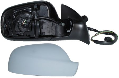 Espejo Retrovisor Completo Derecho Electrico (Para Pintar) Convexo Térmico Abatible (C/Sensor) 8 Pines Peugeot 307 (2001->)