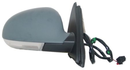 Espejo Retrovisor Completo Derecho Electrico (Para Pintar) Convexo Térmico (C/Intermitente) Volkswagen Jetta/Bora (2005->)