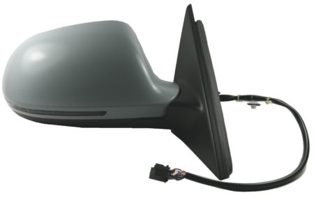 Espejo Retrovisor Completo Derecho Electrico (Para Pintar) Convexo Térmico (C/Intermitente) 6 Pines Audi A4 (2007->)