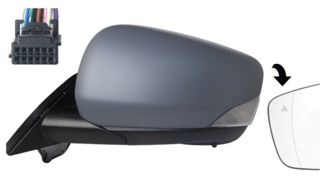 E E Electrico Termico Abatible (C/Intermitente) Asferico (Para Pintar) (C/Angulo Muerto) 9 Pines Mercedes Citan/Kangoo/Townstar (2021->) (Van)