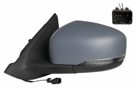 Espejo Retrovisor Completo Izquierdo (Para Pintar) Convexo Térmico (C/Intermitente) 2 Pines Dacia Spring (2021.03->)