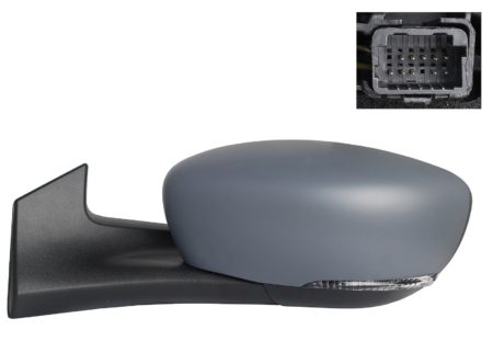 Espejo Retrovisor Completo Izquierdo Electrico Convexo Térmico (Para Pintar) (C/Intermitente) 7 Pines Renault Zoe (2019.08->)