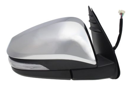 Espejo Retrovisor Completo Derecho Electrico Convexo (Cromado) Abatible (C/Intermitente) Toyota Hilux (2016->)