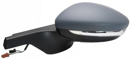 Espejo Retrovisor Completo Izquierdo Electrico (Para Pintar) Convexo Térmico Abatible (C/Intermitente) 8 Pines Citroen C3 (2016.09->)