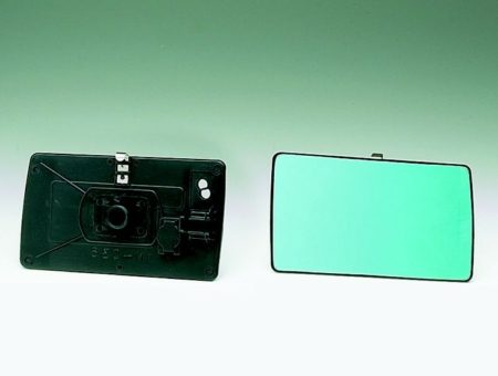 Cristal+Base Espejo Retrovisor Derecho Azul Mercedes W201/W124 (1985->)