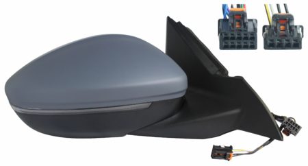 Espejo Retrovisor Completo Derecho Electrico Termico (Para Pintar) Abatible (C/Intermitente) (C/Luz de Cortesía) (S/Angulo Muerto) 14 Pines Opel Mokka/Mokka-e (2020.06->)