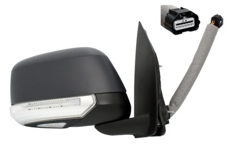 Espejo Retrovisor Completo Derecho Electrico Térmico Convexo (Para Pintar) (C/Intermitente) (C/Luz de Cortesía) 9pi Nissan Navara (2007->)