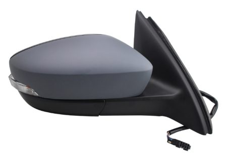 Espejo Retrovisor Completo Derecho Electrico (Para Pintar) Convexo (C/Intermitente) 6 Pines Skoda Rapid/Toledo (2016->)