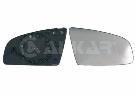 Cristal+Base Espejo Retrovisor Derecho Asferico Térmico Audi A3 (2003->)