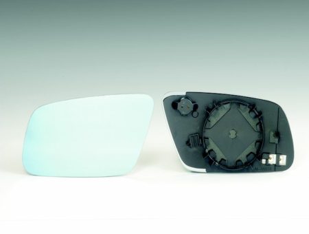 Cristal+Base Espejo Retrovisor Izquierdo Asferico Térmico (C/Superior) Azul A6 (1997->)