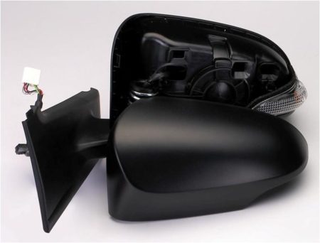 Espejo Retrovisor Completo Izquierdo Electrico (Para Pintar) Convexo Térmico Abatible (C/Intermitente) 9 Pines Toyota Yaris (2012->)