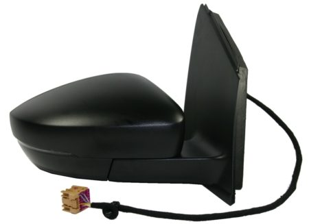 Espejo Retrovisor Completo Derecho Electrico Térmico (Para Pintar) Convexo (C/Intermitente) Conector Quadrada Volkswagen Polo (2009->)