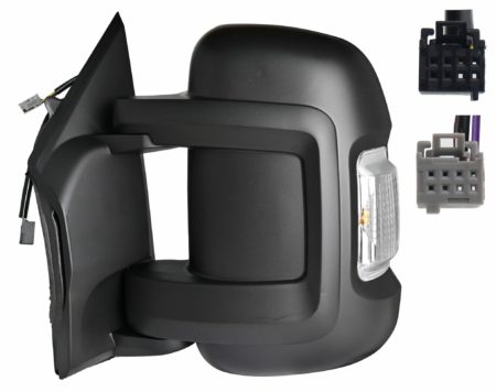 Espejo Retrovisor Completo Izquierdo Electrico Térmico Abatible C/Intermitentes/Temp Negro Convexo 8+4 Pines Opel Movano C (2021.12->) (WY16W)