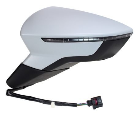 Espejo Retrovisor Completo Izquierdo Electrico (Para Pintar) Convexo Térmico (C/Intermitente) 6 Pines Seat Leon (2012->)