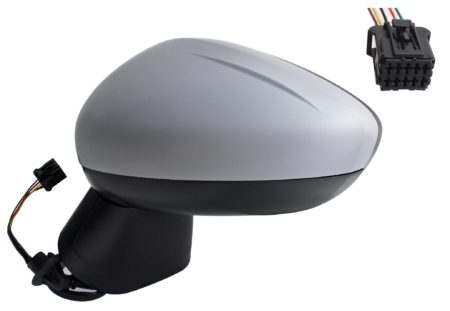 Espejo Retrovisor Completo Izquierdo Electrico Térmico (Para Pintar) Convexo 5 Pines Opel Crossland X (2017.04->)