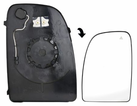 Cristal+Base Espejo Retrovisor Izquierdo Térmico Convexo (C/Angulo Muerto) Opel Movano C (2021.12->)