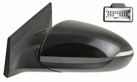 Espejo Retrovisor Completo Izquierdo Electrico Térmico (Para Pintar) (C/Intermitente) Abatible (C/Luz de Cortesía) Convexo 10 Pines Hyundai Ioniq (2016.10->) (Hybrido)